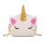 PALAY® Glitter Unicorn Crossbody Purse Bag Cute Cartoon Unicorn Sequin Crossbody Bag Novelty Unicorn Horn Handbag for Teens Girls Women